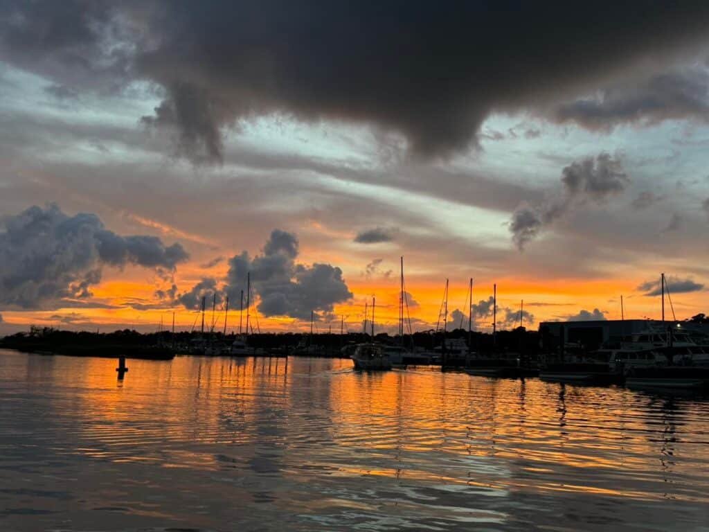 Sunset boat ride with 5 More Minutes Charters