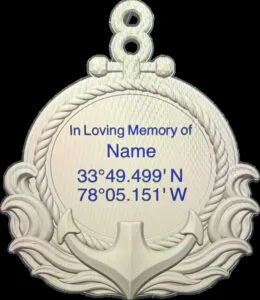 Coordinate Memorial Ornament